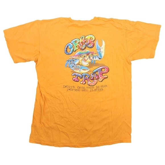 Vintage? Crab Trap Destin Okaloosa Island Perdido Key Florida T-Shirt Medium Tee - Picture 1 of 7